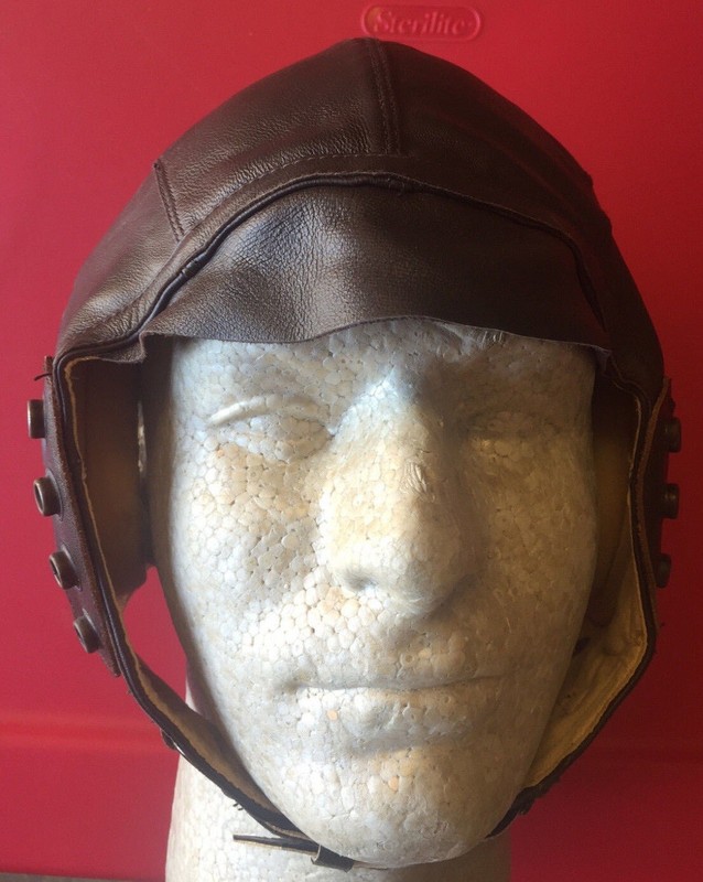 USAAF TYPE A-11 LEATHER FLYING HELMET 7 1/4 gallery
