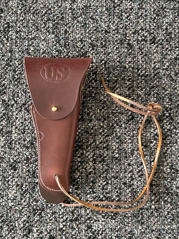 REPRODUCTION WW2 US 1911 Leather Holster with Leg Tie