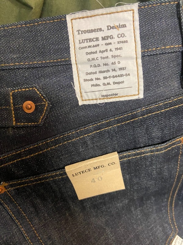 Reproduction WW2 U.S. Navy Sailor/Quartermaster Made In Thailand Denim Jeans gallery