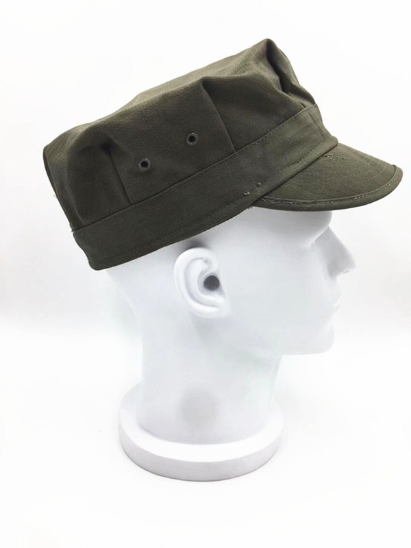 WW2 US HBT USMC PACIFIC CAMOUFLAGE ARMY GREEN MARINE CORPS CAP HAT gallery