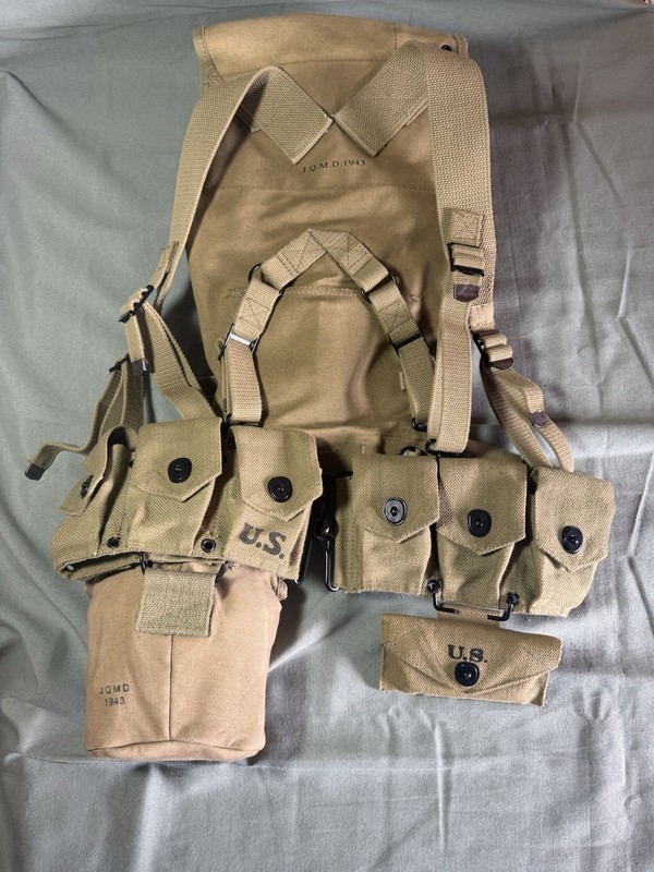 Reproduction WWII Infantry Field Gear Lot ATF JQMD