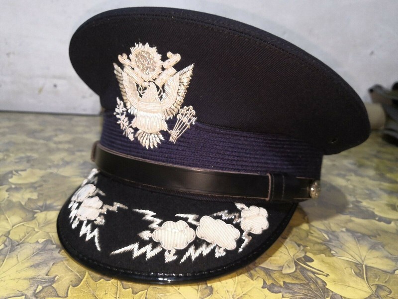 HAT CAP KEPI - CUSTOM USAF GENERAL OFFICER DIRECT BULLION - IMPERIAL CAP gallery