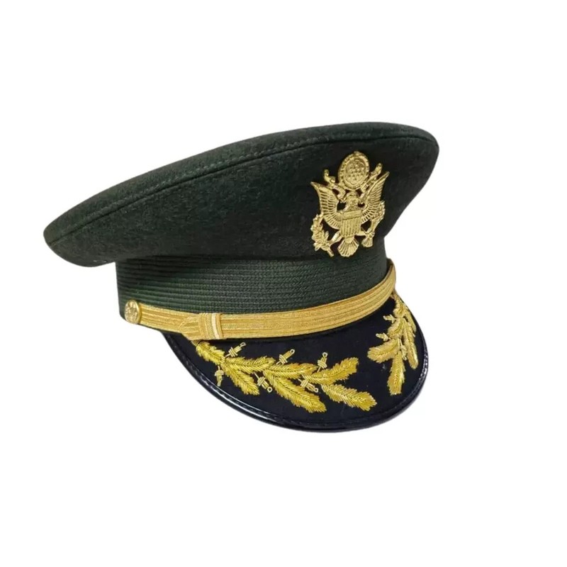 Replica US Army Field Grade Officer Service Dress Green Hat Cap, All Sizes gallery