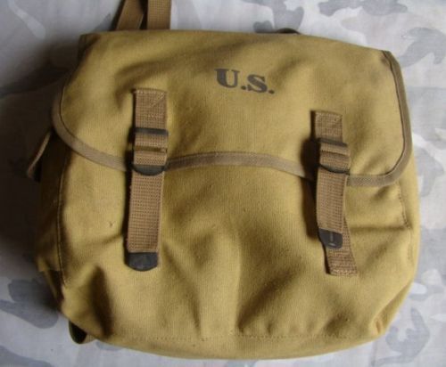 WW2 US MILITARY ARMY M1936 M36 TYPE MUSETTE FIELD CANVAS BAG BACK PACK HAVERSACK