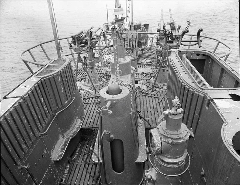 WW2 WWII Photo World War Two / US Navy Aboard a Captured German U-Boat