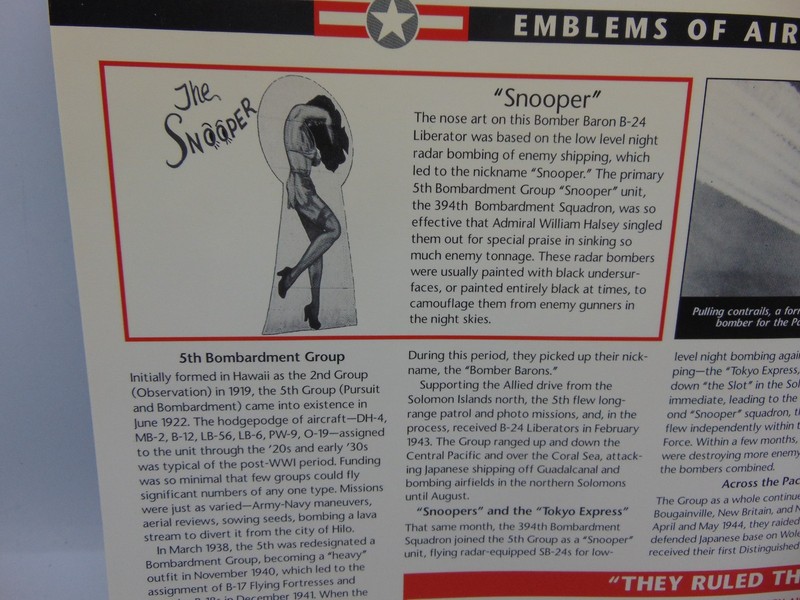 Willabee & Ward Emblems Of Air War WWII Patch 5th Bombardment The Snooper gallery