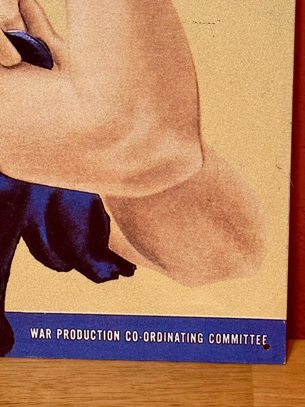 Metal Rosie The Riveter Poster Decor Wall Sign War Memorabilia Reproduction gallery
