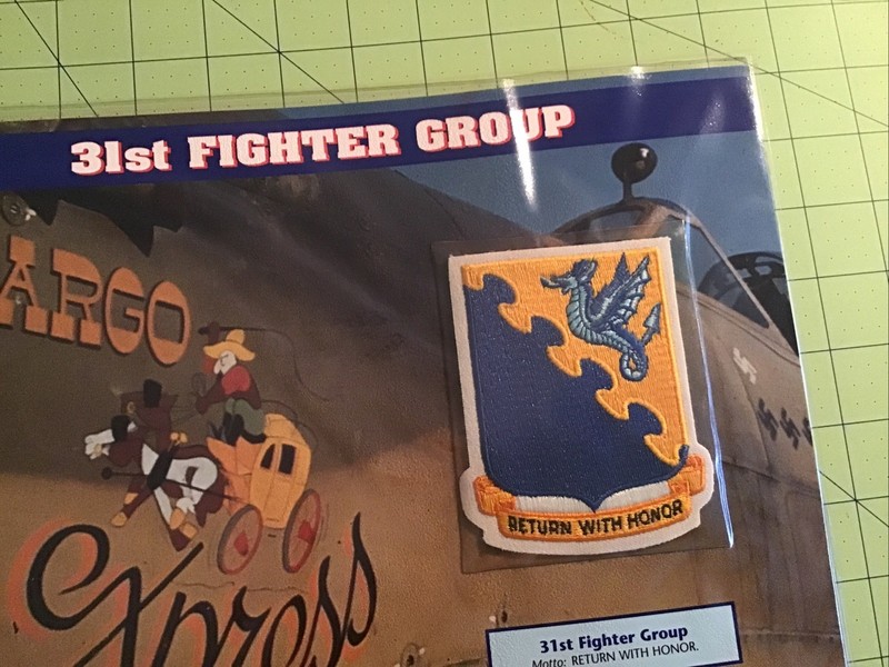 Willabee & Ward Emblems Of Air War WWII Patch 31st Fighter Group + Info Card gallery