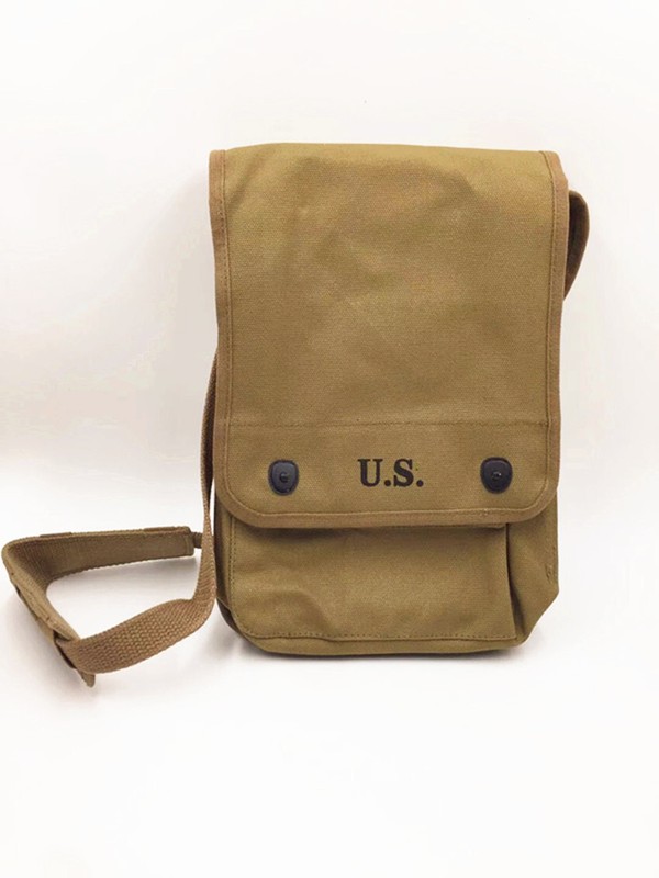 American Map Canvas Shoulder Bag for Men, Sundry Bag, One Shoulder Backpack