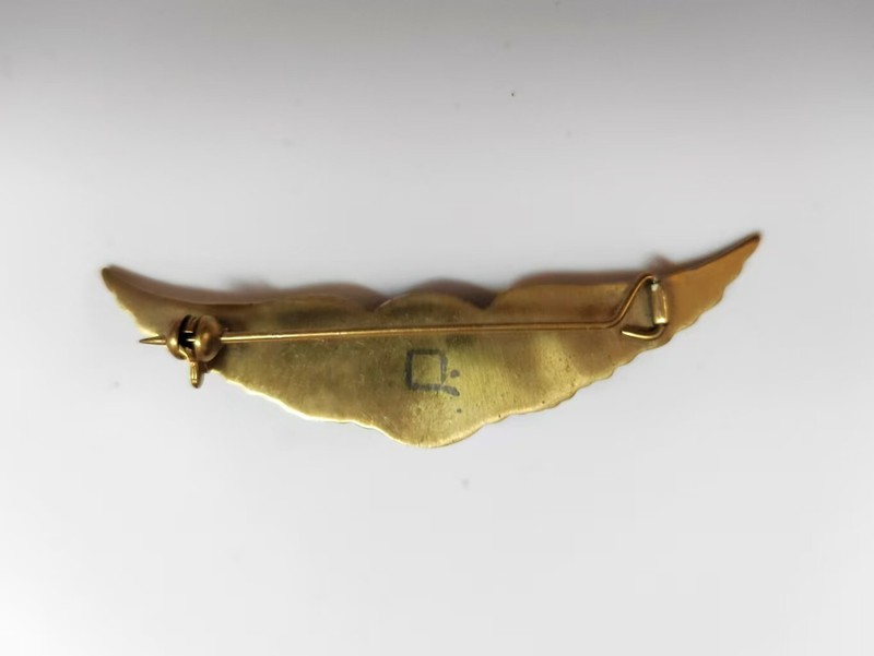 WW2 US AAF Chinese AVG Metal Pilot Wing Flying Tigers gallery