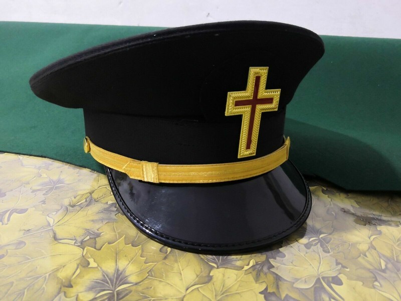 Masonic knight temple fatigue Visor Cap Hat All Sizes gallery