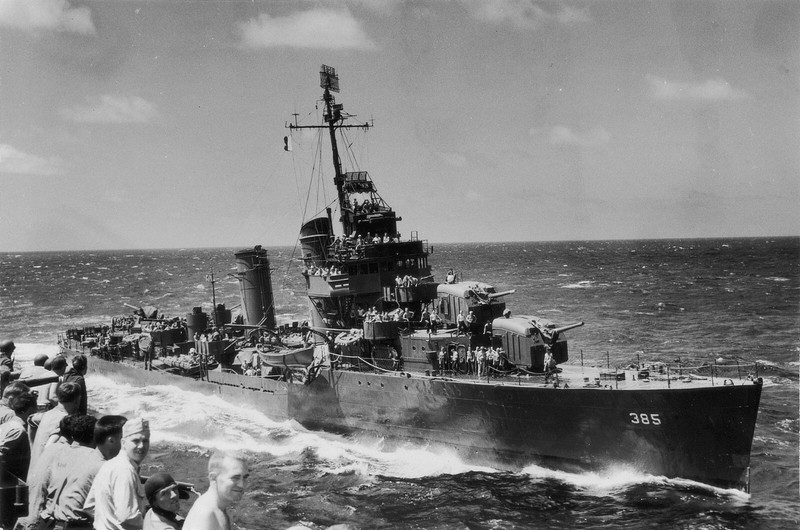 WW2 WWII Photo World War Two / USS Richey DE-385 US Navy Destroyer Escort at Sea