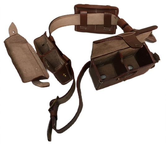 ARISKA WWII Japanese RIFLE COMBAT BELT, AMMO POUCHES & FROG SET gallery