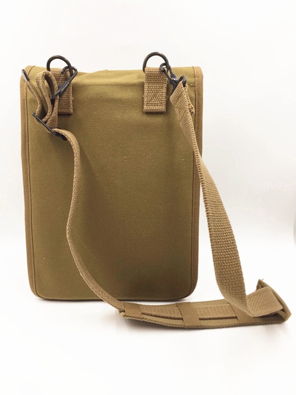 WW2 Army Canvas Map Bag Militaire Map Pack Sundries bag Khaki gallery