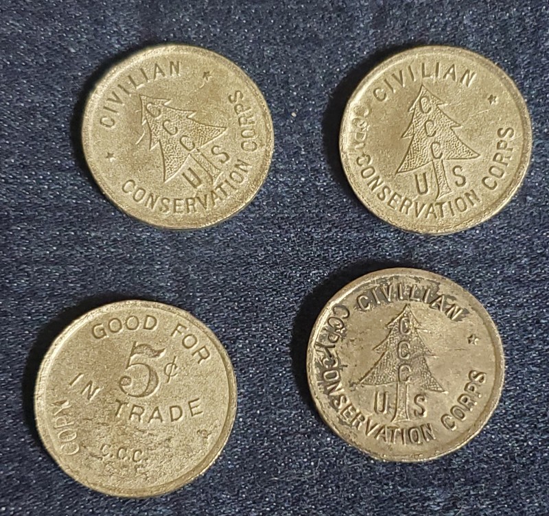 C.C.C., Civilian Conservation Corps Canteen token gallery