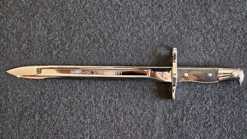 WW II M-1 GARAND RIFLE BAYONET (EARLY 1942 LONG SWORD MODEL) LETTER OPENER!