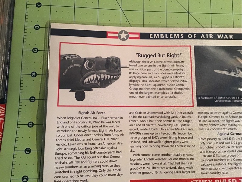 Willabee & Ward Emblems Of Air War WWII Patch 8th Eighth Air Force + Info Card gallery