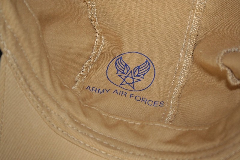 Army Air Force B-1 Cap, Summer Flying Cap, 100% cotton, B-1 WW2 cap Medium gallery