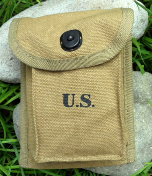 WWII US ARMY .30 CARBINE AMMUNITION POUCH AMMO BAG Waist Bag gallery