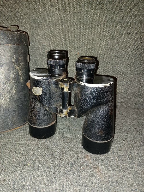 US WWII USN BAUSCH AND LOMB BINOCULARS 7X50 WITH CASE gallery