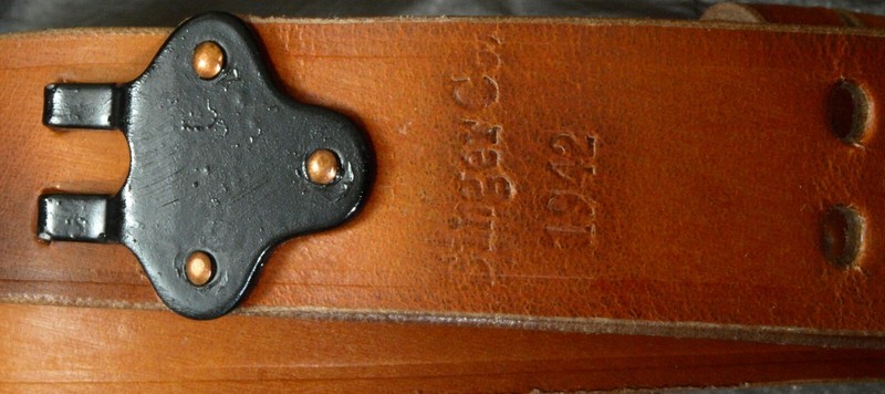 M1, 1903 M1907 sling MILSCO 1942 marked replica with BRASS fittings, hooks gallery