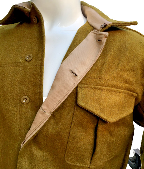 WW2 Reproduction British 37 Pattern Battle Dress Uniform Wool Tunic-Khaki Color gallery