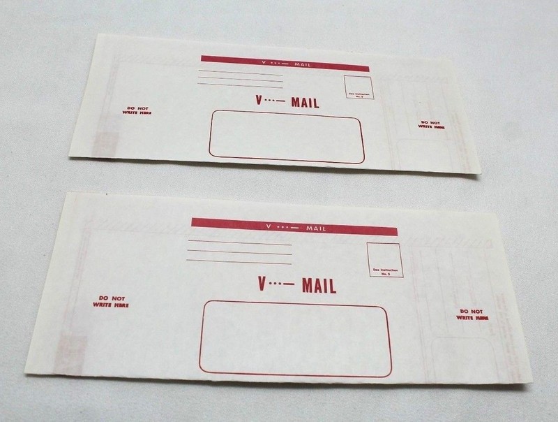 US WWII V Mail red and white stationary pages set of 24 Repro Z2208 gallery