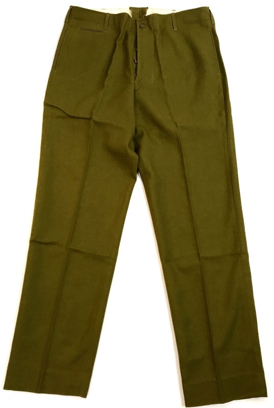 WWII US ARMY INFANTRY M1937 WOOL FIELD TROUSERS-2XLARGE 40WAIST gallery