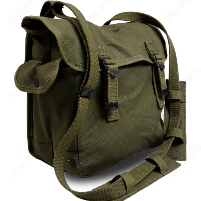 WWII USMC Field Pack Shoulder Bag Pouch Canvas Green gallery