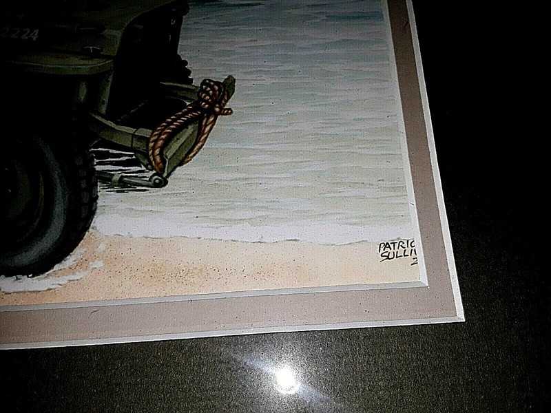 Patrick Sullivan Art Print Rare Army Jeep Limited Edition Signed 19 of 300 gallery