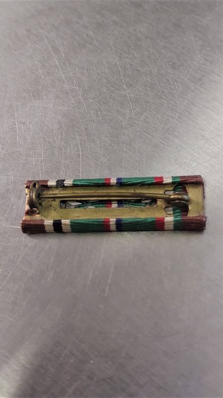 US Armed Forces European-African-Middle Eastern Campaign Ribbon Bar Unit Pinback gallery