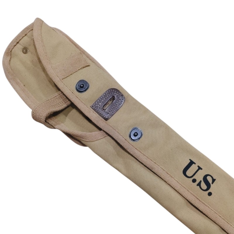 US Army WW2 M1 Carbine Scabbard Canvas Rifle Case Khaki Military Gear gallery