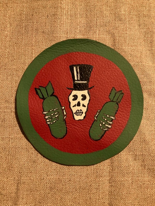 WWII USAAF Army Air Force 399th Bombardment Squadron Patch Leather