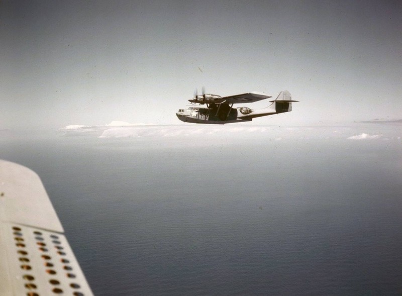 WW2 Photo WWII US Navy Catalina PBY Battle of Midway World War Two / 5796