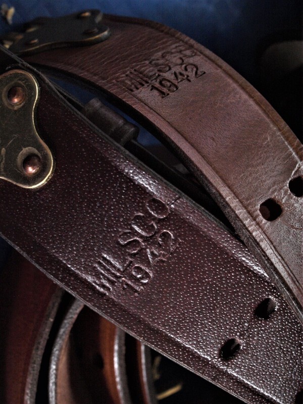 M1, 1903 M1907 sling MILSCO 1942 marked replica with BRASS fittings, hooks gallery
