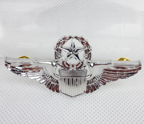 USAF U.S. AIR FORCE MILITARY COMMAND PILOT METAL WINGS BADGE INSIGNIA PIN