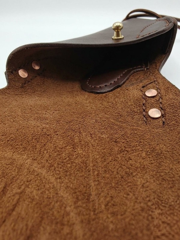 US WW2 WWII M1911 M1911A1 .45 ACP COLT LEATHER HOLSTER BROWN RIGHT REPRODUCTION. gallery