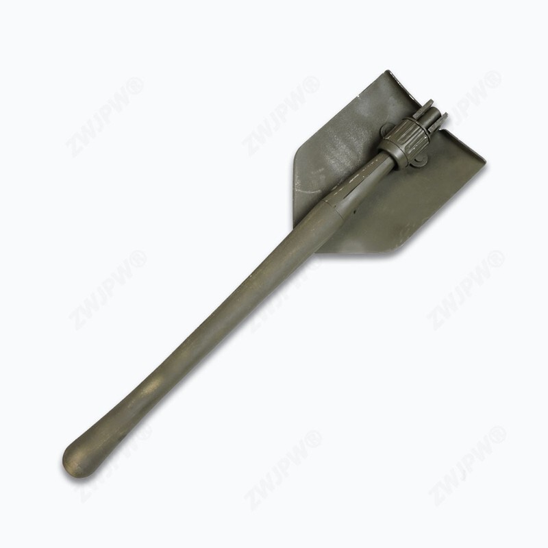 WW2 US M1945 Folding Spade Shovel With Khaki Shovel Cover gallery