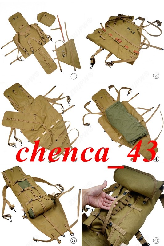 Replica WWII US Army M1928 Haversack Combat Field Packs Outdoor Hiking Backpack gallery