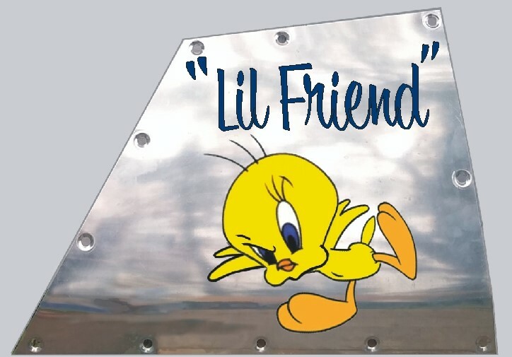 North American Aviation P-51 Mustang Nose Art on Engine Access Panel NAP-0149