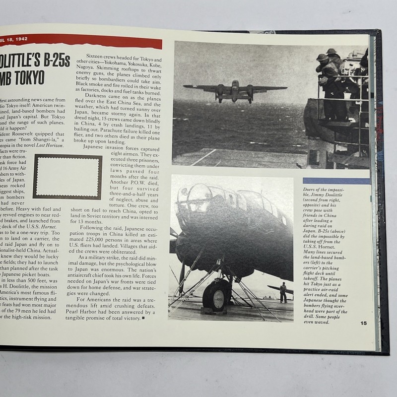 USPS World War II Remembered 1942 Into The Battle Book & Mint Stamp Set WW2 gallery