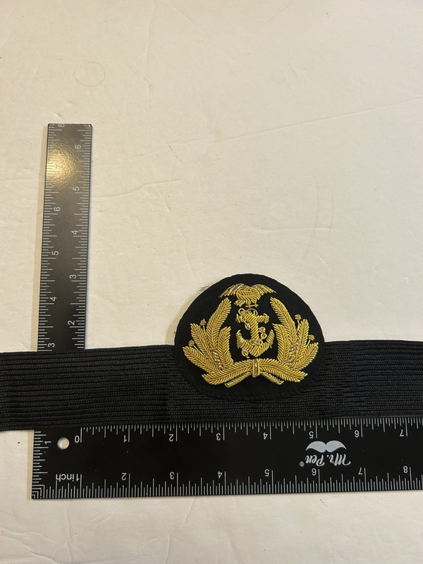 MH997 Repro WW2 US WSA CPO Cap Device on Black Band IR2D