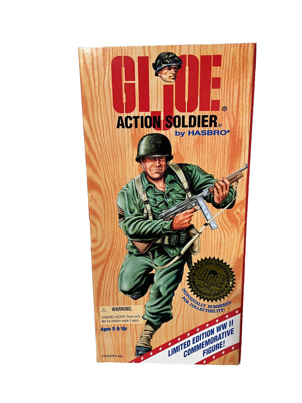 Hasbro GI Joe 12" Action Soldier WWII Figure 50th Anniversary 1995