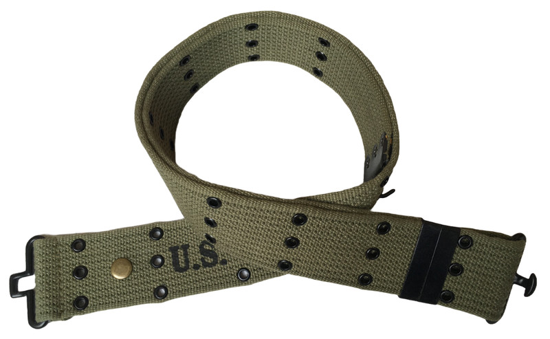 WWII U.S. M1936/M36 Pistol Belt Reproduction-OD GREEN gallery