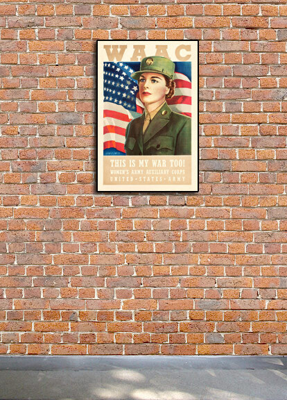 1943 “Join the WAAC” Vintage Style WW2 recruiting Poster - 24x36 gallery
