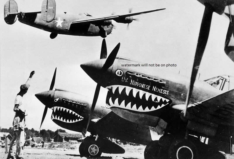 B-24 Liberator Bombers off to bomb Japan 13″x 19″ World War II Photo 268