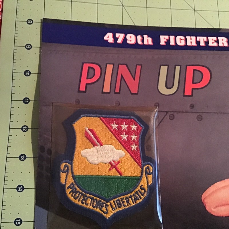 Willabee & Ward Emblems Of Air War WWII Patch 479th Fighter Group + Info Card gallery