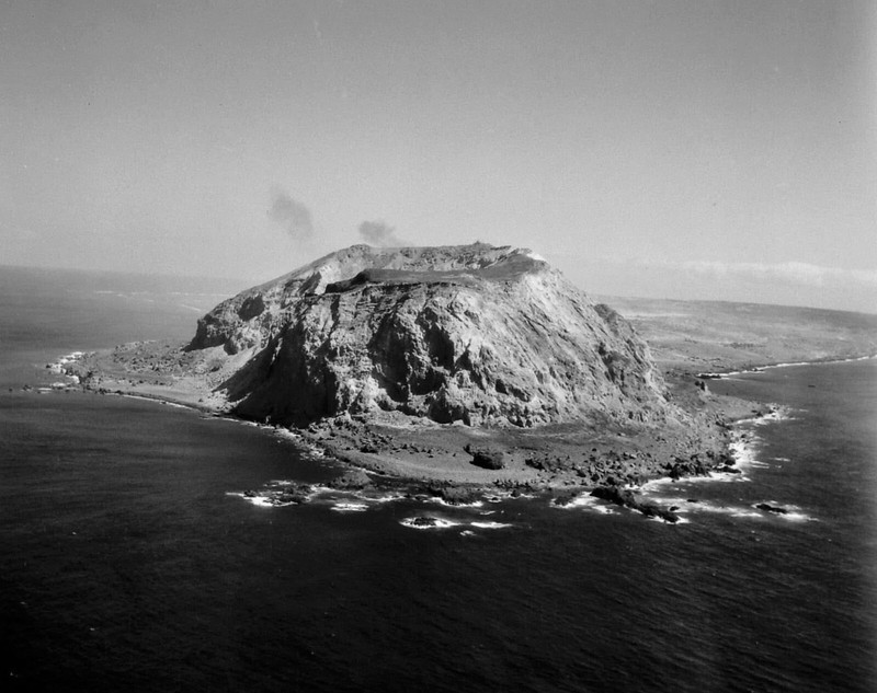 WW2 WWII Photo World War Two / Aerial Photo of Iwo Jima During Invasion USMC
