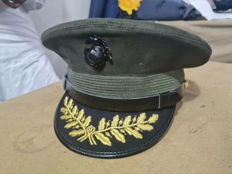 USMC US Marine Corps Green Visor Hat Cap Cover Military Dress All Sizes gallery