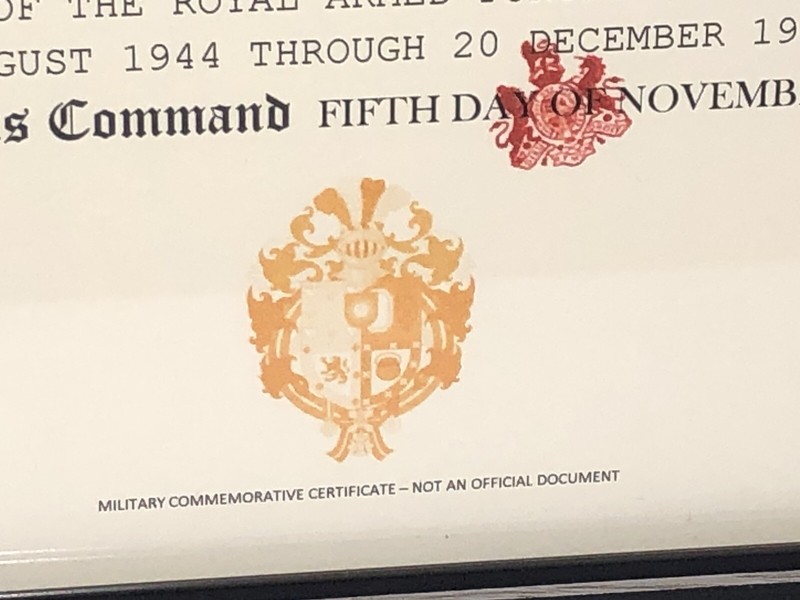 THE GEORGE CROSS [UK] COMMEMORATIVE CERTIFICATE ~ Type 1 w/Free Custom Printing gallery